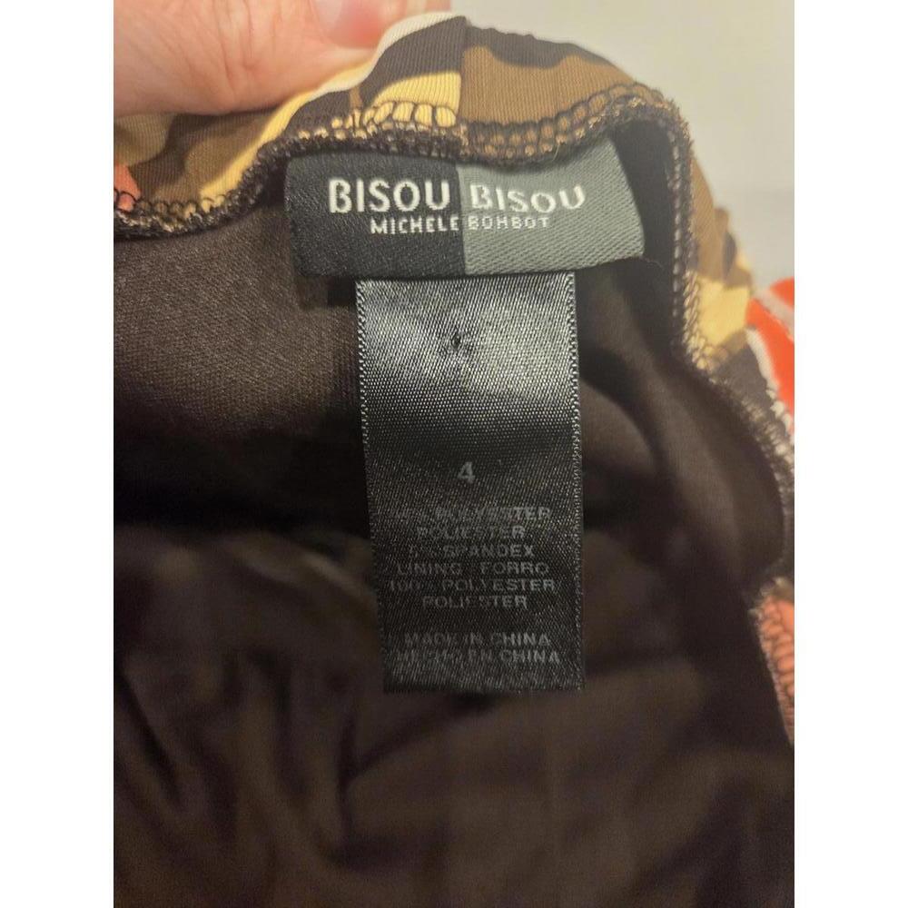 Bisou bisou sz 4 - Floral Pattern Summer Dress with V-Neck and Sleeveless Design - Picture 8 of 9